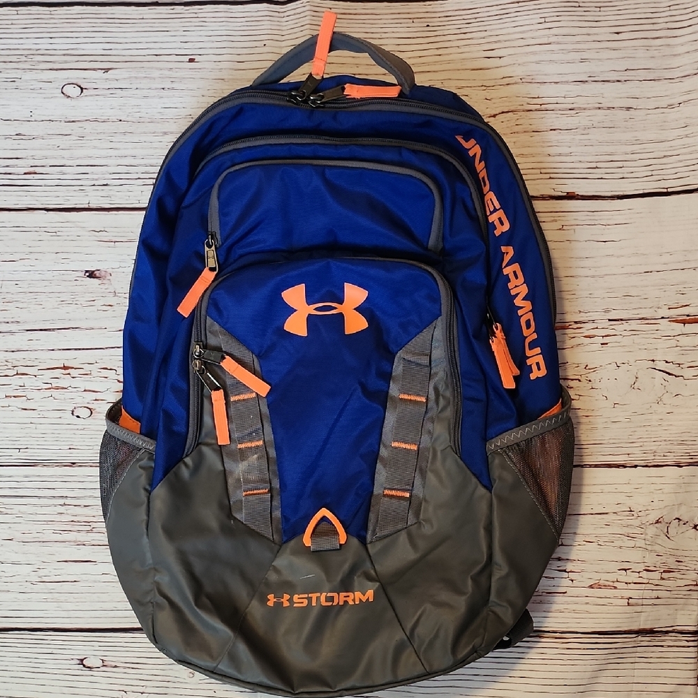 Under Armour Blue and Orange Backpack